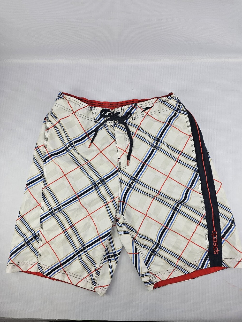 Speedo Men's Plaid Swim Trunks Size Medium